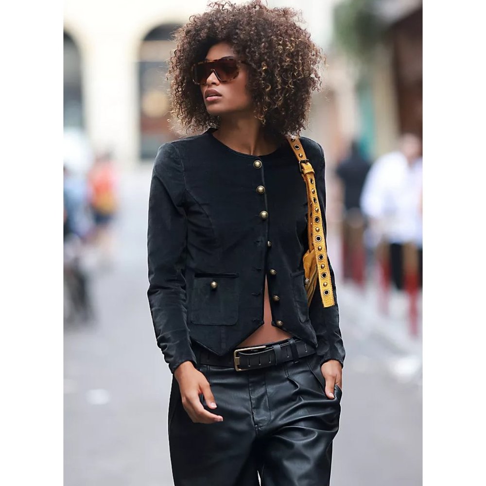 FREE PEOPLE Becky Jacket / Black - Picture 10 of 11